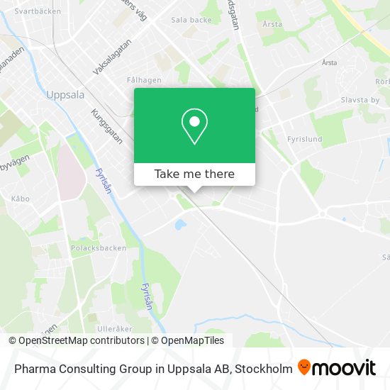 Pharma Consulting Group in Uppsala AB map