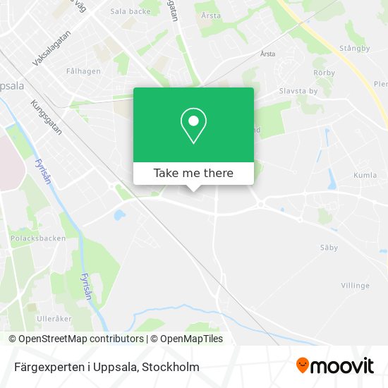 Färgexperten i Uppsala map