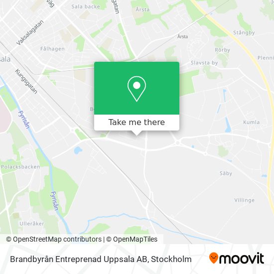 Brandbyrån Entreprenad Uppsala AB map