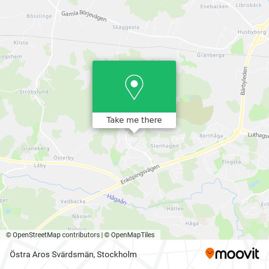 Östra Aros Svärdsmän map