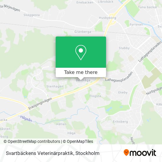 Svartbäckens Veterinärpraktik map