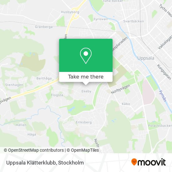 Uppsala Klätterklubb map