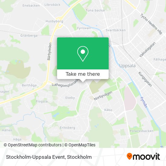 Stockholm-Uppsala Event map