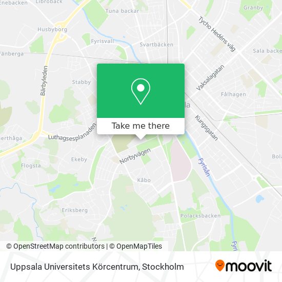 Uppsala Universitets Körcentrum map