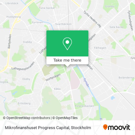 Mikrofinanshuset Progress Capital map
