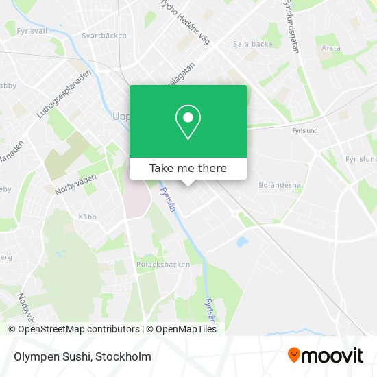 Olympen Sushi map