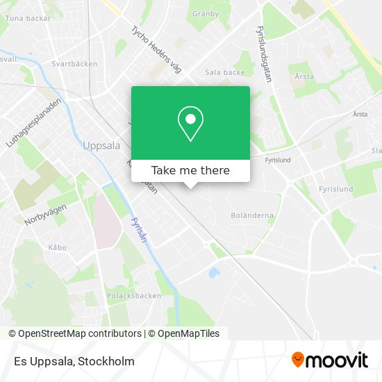 Es Uppsala map