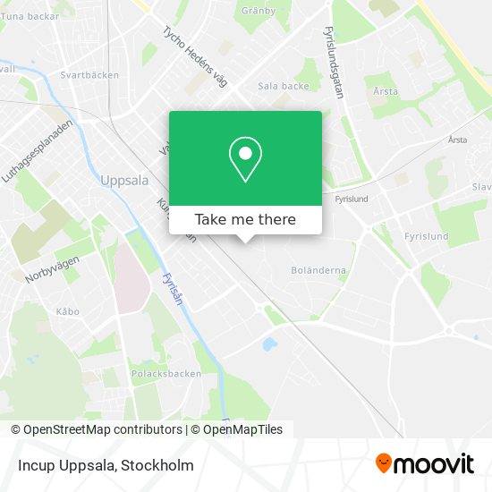 Incup Uppsala map