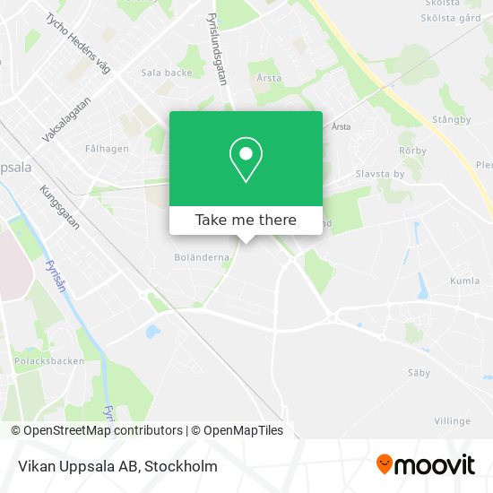 Vikan Uppsala AB map