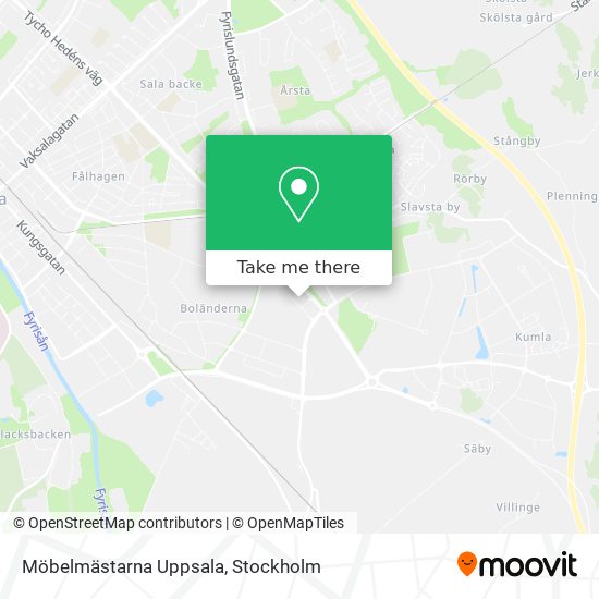 Möbelmästarna Uppsala map