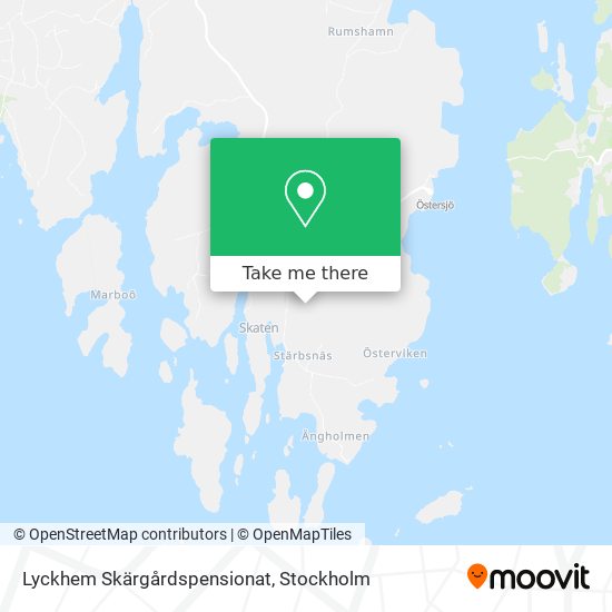 Lyckhem Skärgårdspensionat map