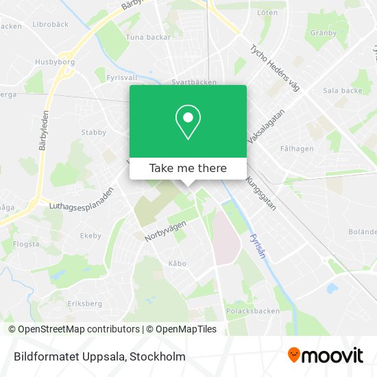 Bildformatet Uppsala map
