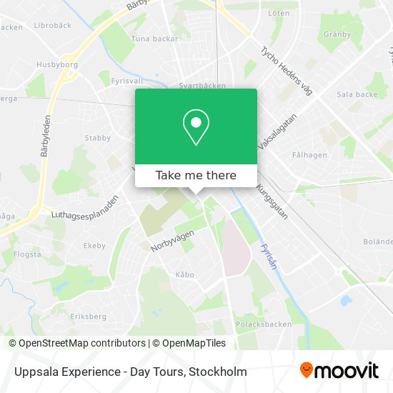 Uppsala Experience - Day Tours map