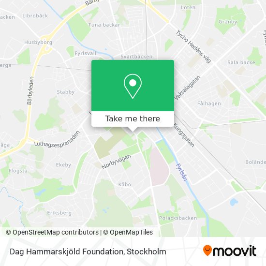 Dag Hammarskjöld Foundation map