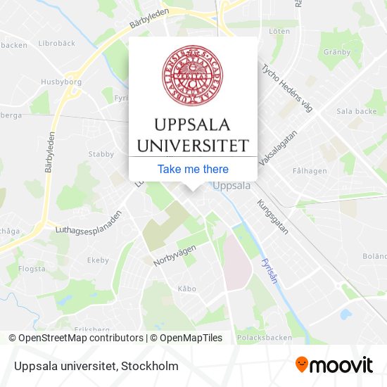 Uppsala universitet map