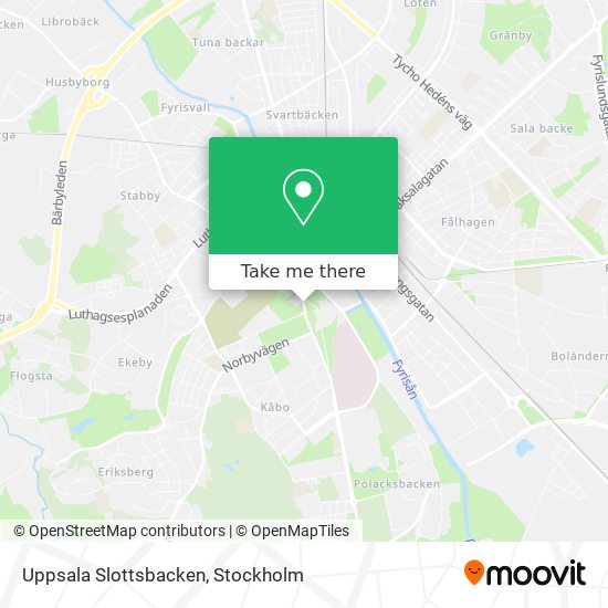 Uppsala Slottsbacken map