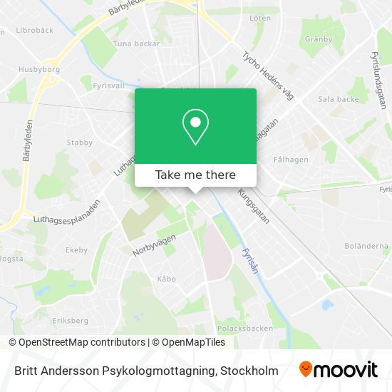 Britt Andersson Psykologmottagning map