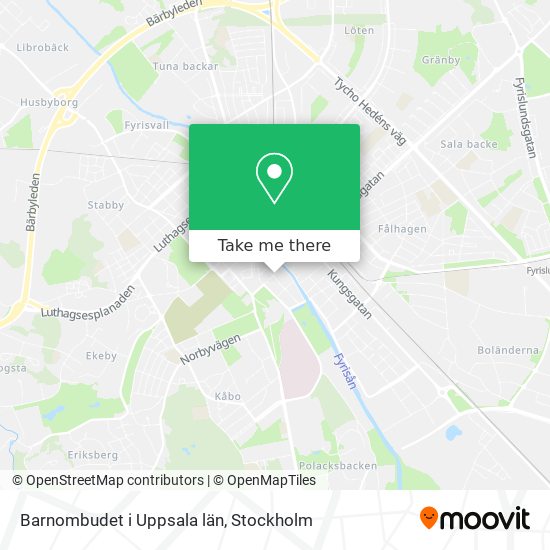 Barnombudet i Uppsala län map