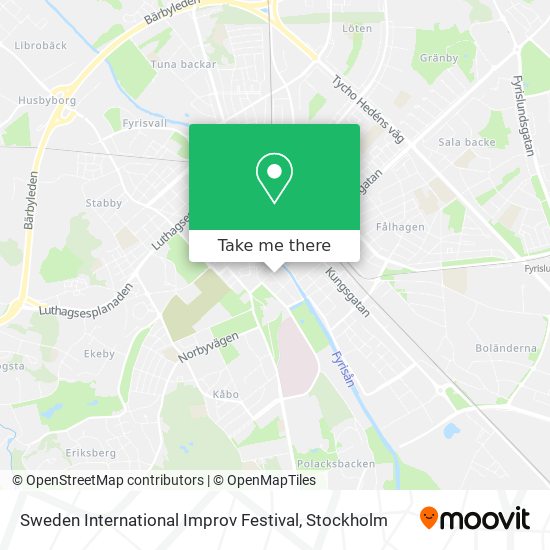 Sweden International Improv Festival map