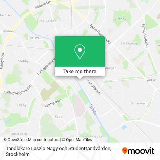 Tandläkare Laszlo Nagy och Studenttandvården map