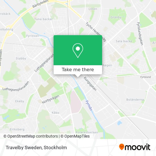 Travelby Sweden map