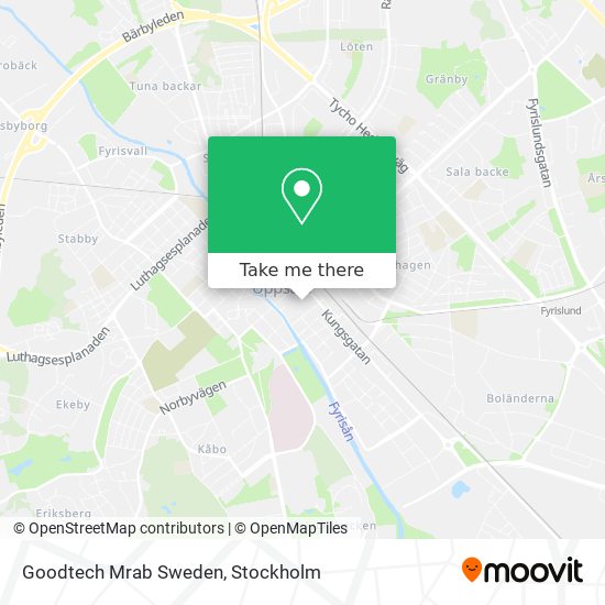 Goodtech Mrab Sweden map
