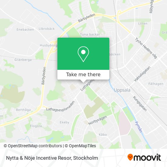 Nytta & Nöje Incentive Resor map