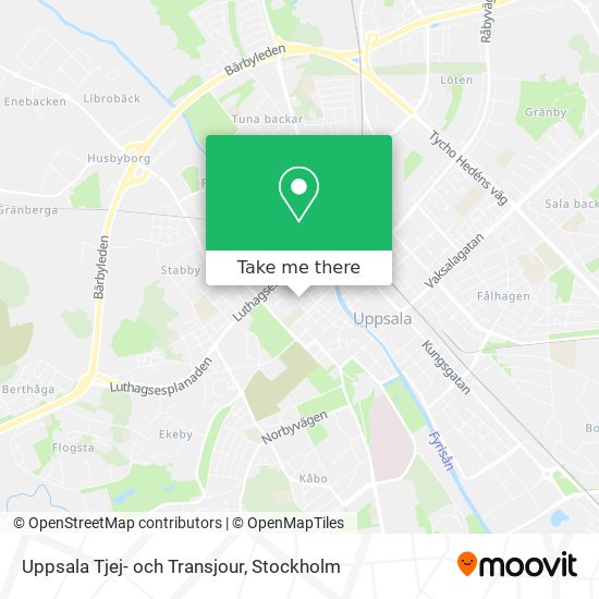 Uppsala Tjej- och Transjour map