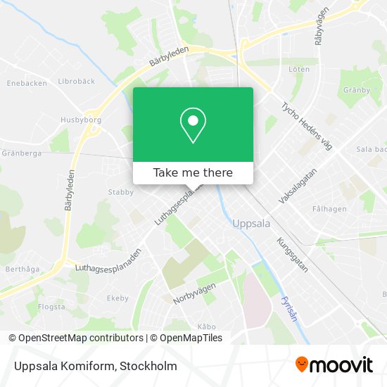Uppsala Komiform map
