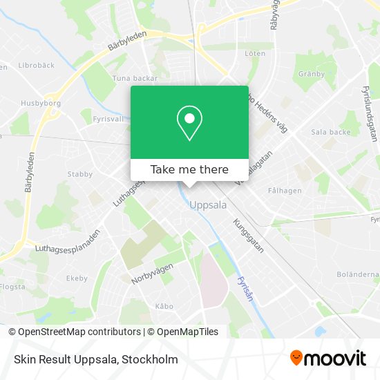 Skin Result Uppsala map