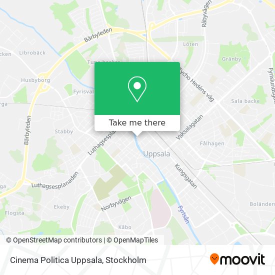 Cinema Politica Uppsala map