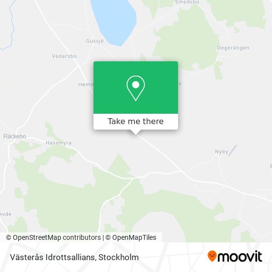 Västerås Idrottsallians map