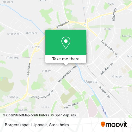 Borgerskapet i Uppsala map