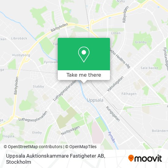 Uppsala Auktionskammare Fastigheter AB map