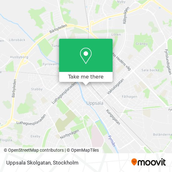 Uppsala Skolgatan map