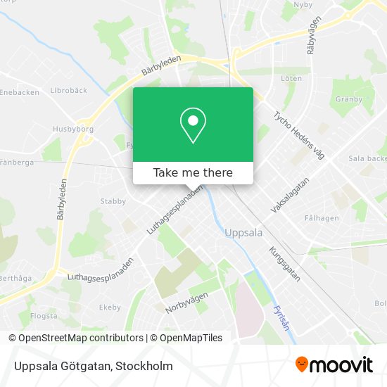 Uppsala Götgatan map