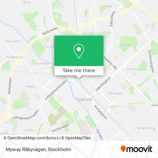 Myway Råbyvägen map