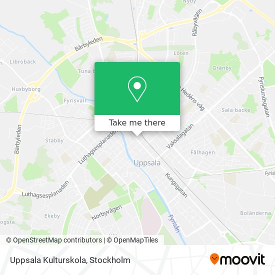 Uppsala Kulturskola map