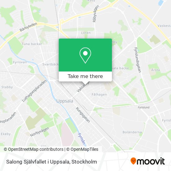 Salong Självfallet i Uppsala map