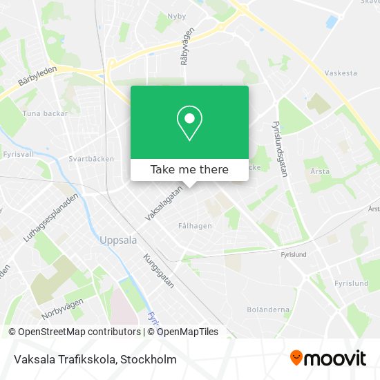 Vaksala Trafikskola map