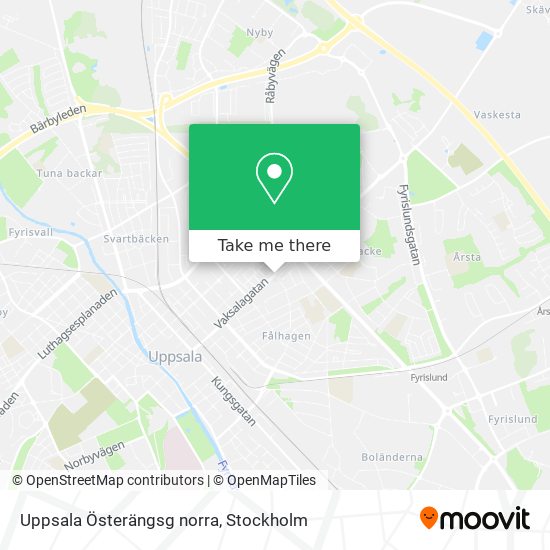 Uppsala Österängsg norra map