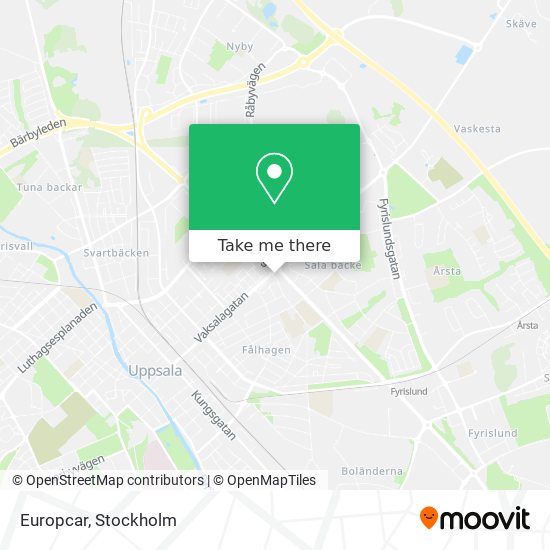 Europcar map