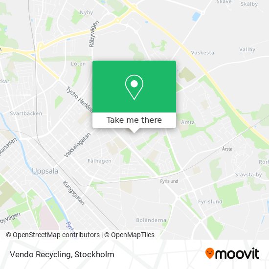 Vendo Recycling map