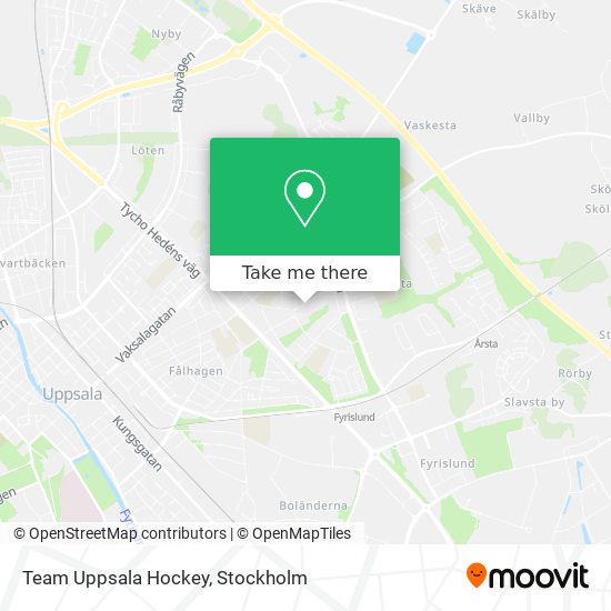 Team Uppsala Hockey map