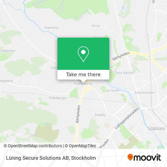 Lüning Secure Solutions AB map