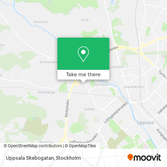 Uppsala Skebogatan map