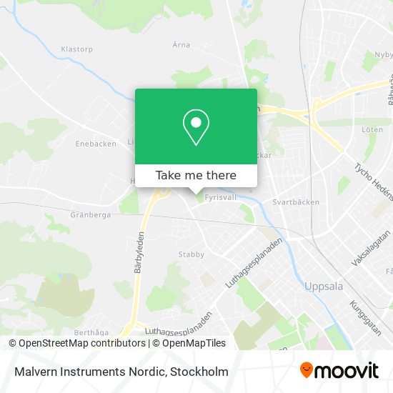 Malvern Instruments Nordic map