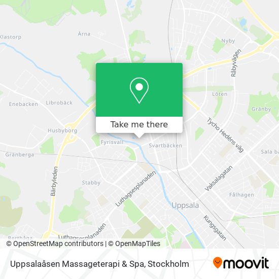 Uppsalaåsen Massageterapi & Spa map