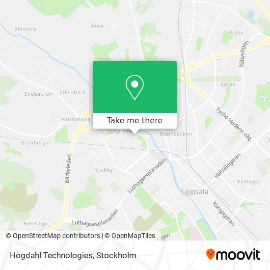 Högdahl Technologies map