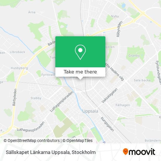 Sällskapet Länkarna Uppsala map